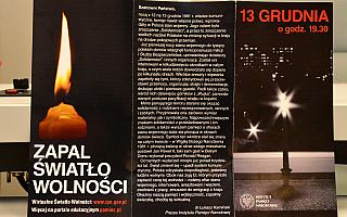„Zapal światło wolności”. Krzysztof Kierski z IPN zachęca do zapalenia świeczki symbolizującej pamięć o ofiarach stanu wojennego
